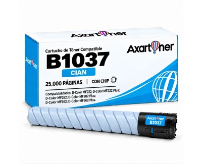 Compatible Olivetti D-Color MF222 , MF282, MF362 Cyan Cartucho de Toner B1037
