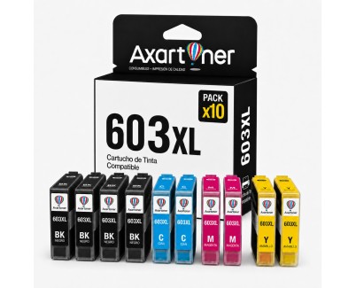 Compatible Pack x10 Epson 603XL Cartuchos de Tinta