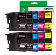 Compatible Pack x10 Brother LC-985XL Cartuchos de Tinta LC985