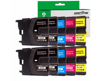 Compatible Pack x10 Brother LC-985XL Cartuchos de Tinta LC985