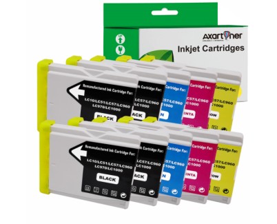 Compatible Pack 10 x Tinta BROTHER LC1000XL / LC970XL LC-1000 / LC-970