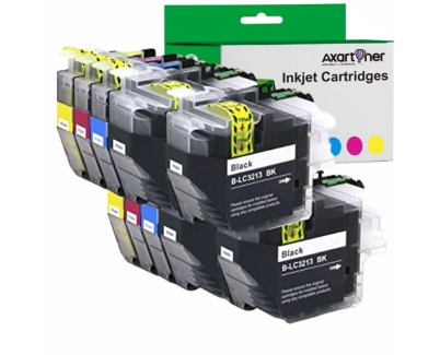 Compatible Pack x10 Brother LC3213 / LC3211 V4 Cartuchos de Tinta LC-3213 / LC-3211