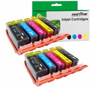 Compatible Pack x 10 Canon PGI520 / CLI521 Cartuchos de Tinta PGI-520 / CLI-521