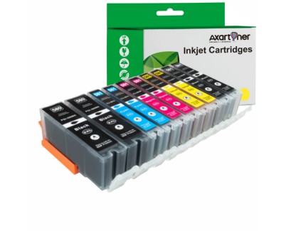 Compatible Pack x10 Canon PGI580XXL / CLI581XXL Cartuchos de Tinta PGI-580 / CLI-581