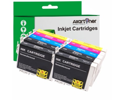 Compatible Pack x10 Epson T0711 / T0712 / T0713 / T0714 Cartuchos de Tinta