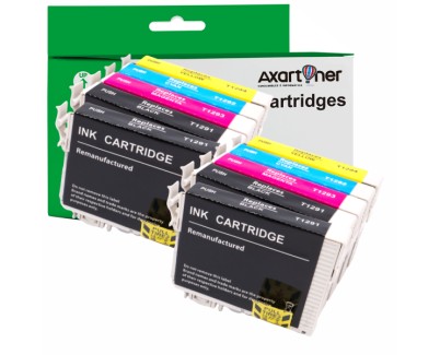 Compatible Pack x10 Epson T1291 / T1292 / T1293 / T1294 Cartuchos de Tinta