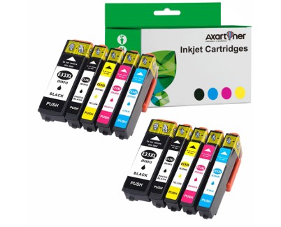 Compatible Pack x10 Epson T3351 / T3361 / T3362 / T3363 / T3364 - 33XL Cartuchos de Tinta