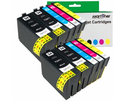 Compatible Pack 10 x Tinta EPSON T3471 / T3472 / T3473 / T3474 - 34XL