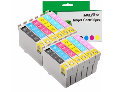 Compatible Pack 12 x Epson T0791/2/3/4/5/6 Cartuchos de Tinta