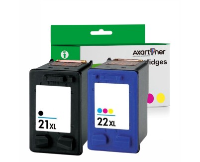 Compatible Pack HP 21XL Negro (1 ud.) + HP 22XL Color (1 ud.) Cartuchos de Tinta