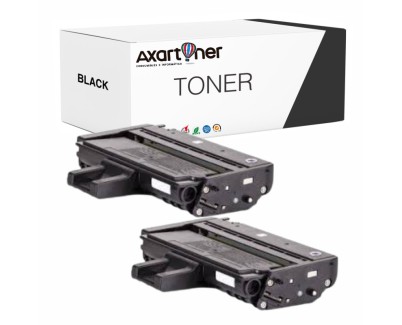 Compatible Pack 2 x Ricoh Aficio SP201N, SP204SN, SP203S, SP211, SP213 Negro Cartuchos de Toner 407999 / 407254 / SP 201E / SP 201HE