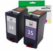 Compatible Pack Lexmark 14 XL Negro + Lexmark 15XL Tricolor Cartuchos de Tinta