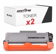 Compatible Pack x2 Brother TN2220 Negro Cartucho de Toner TN-2220