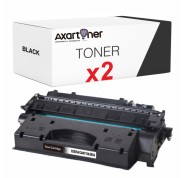 Compatible Pack x 2 Canon 719 Negro Cartuchos de Toner 3479B002