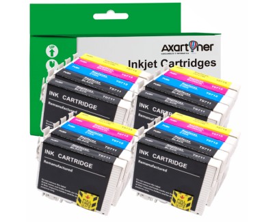 Compatible Pack x20 Epson T0711 / T0712 / T0713 / T0714 Cartuchos de Tinta