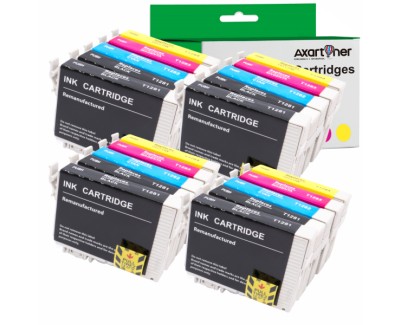 Compatible Pack x 20 Epson T1281 / T1282 / T1283 / T1284 Cartuchos de Tinta