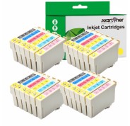 Compatible Pack x24 Epson T0801/2/3/4/5/6 Cartuchos de Tinta