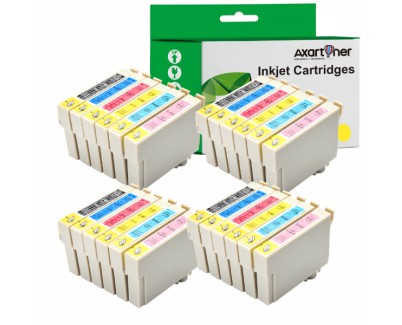 Compatible Pack x24 Epson T0801/2/3/4/5/6 Cartuchos de Tinta