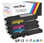 Compatible Pack 4 x Dell C2660 DN / C2665 DNF Cartucho de Toner