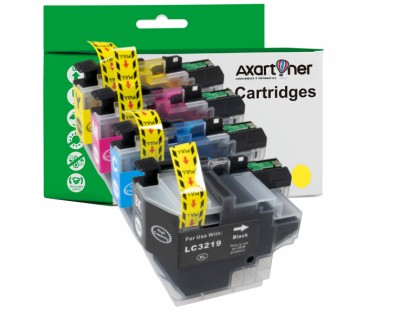 Compatible Pack x4 Brother LC3219 XL / LC3217 Cartuchos de Tinta LC-3219XL