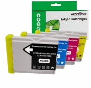 Compatible Pack 4 x Tinta BROTHER LC1000XL / LC970XL LC-1000 / LC-970