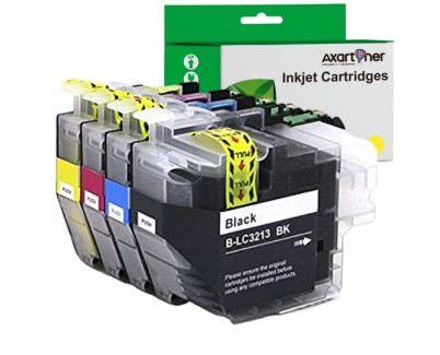 Compatible Pack x4 Brother LC3213 / LC3211 V4 Cartuchos de Tinta LC-3213 / LC-3211
