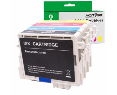 Compatible Pack x 4 Epson T0611 - T0612 - T0613 - T0614 Cartuchos de Tinta