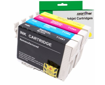 Compatible Pack x 4 Epson T1281 / T1282 / T1283 / T1284 Cartuchos de Tinta