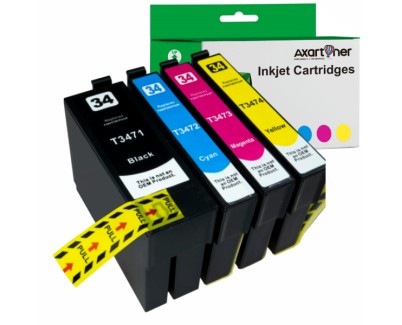 Compatible Pack 4 x Tinta EPSON T3471 / T3472 / T3473 / T3474 - 34XL