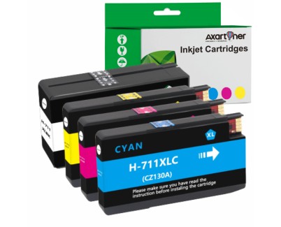 Compatible Pack x4 HP 711 XL Cartuchos de Tinta