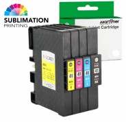 Compatible Pack x 4 Ricoh GC41 Cartuchos de Tinta de Sublimación