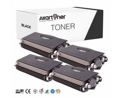 Compatible Pack 4 x Toner Brother TN-3280 / TN-3230 Negro TN3280 / TN3230