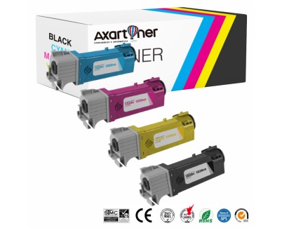 Compatible Pack x4 Dell 1320 / 2130 / 2135 Cartuchos de Toner