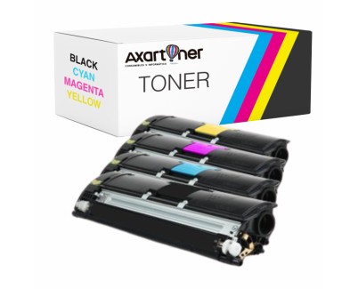 Compatible Pack 4 x Toner Konica Minolta Magicolor 2400 / 2430 / 2450 / 2480 / 2490 / 2500 / 2530 / 2550 / 2590