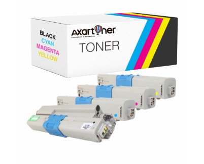 Compatible Pack x4 OKI C510, C530, MC561 Cartuchos de Toner