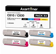 Compatible Pack 4 x Toner OKI C810 / C830