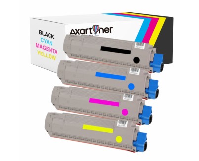 Compatible Pack x4 OKI C822 Cartuchos de Toner