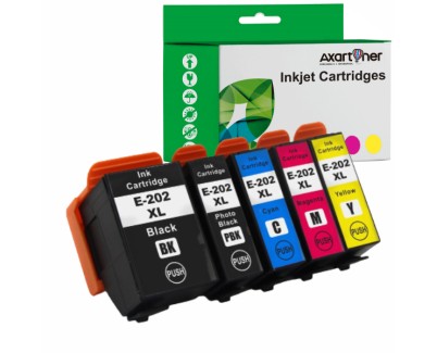 Compatible Pack x5 Epson 202XL Cartuchos de tinta para XP6000, XP6005, XP6100, XP6105