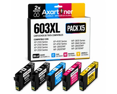 Compatible Pack 5 x Epson 603XL Cartuchos de Tinta