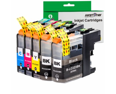 Compatible Pack x5 Brother LC223 / LC221 V3 Cartuchos de Tinta LC-223 / LC-221