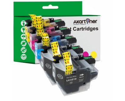 Compatible Pack x5 Brother LC3219 XL / LC3217 Cartuchos de Tinta LC-3219XL