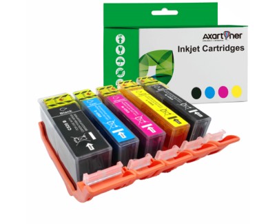 Compatible Pack x 5 Canon PGI520 / CLI521 Cartuchos de Tinta PGI-520 / CLI-521