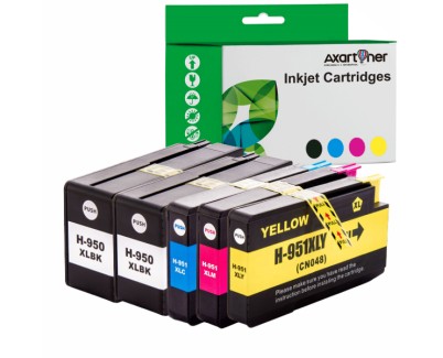 Compatible Pack x5 HP 950XL / HP 951XL Cartuchos de Tinta