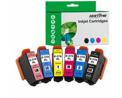 Compatible Pack 6 x EPSON 378XL - T3791 / T3792 / T3793 / T3794 / T3795 / T3796 Cartuchos de Tinta