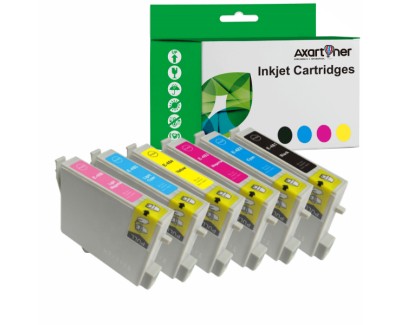 Compatible Pack 6 x Tinta EPSON T0481/2/3/4/5/6