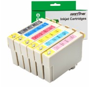 Compatible Pack x6 Epson T0801/2/3/4/5/6 Cartuchos de Tinta