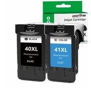 Compatible Pack Canon PG40 / PG50 Negro (1 ud.) + CL41 / CL51 Color (1 ud.) Cartuchos de Tinta - Muestra Nivel de Tinta