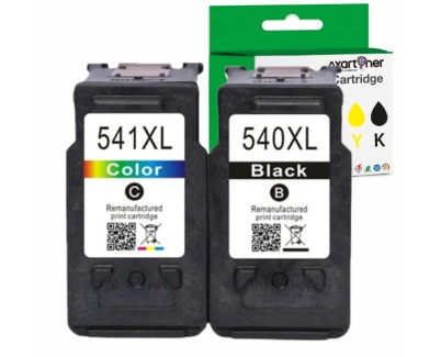 Compatible Pack Canon PG540XL Negro (1 ud.) + CL541XL Tricolor (1 ud.) Cartuchos de Tinta - Muestra Nivel de Tinta PG540 / CL541