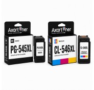 Compatible Pack Canon PG545XL Negro (1 ud.) + CL546XL Tricolor (1 ud.) Cartuchos de Tinta Muestra Nivel de Tinta (PG-545 + CL-546)
