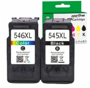 Compatible Pack Canon PG545XL Negro (1 ud.) + CL546XL Tricolor (1 ud.) Cartuchos de Tinta Muestra Nivel de Tinta (PG-545 + CL-546)